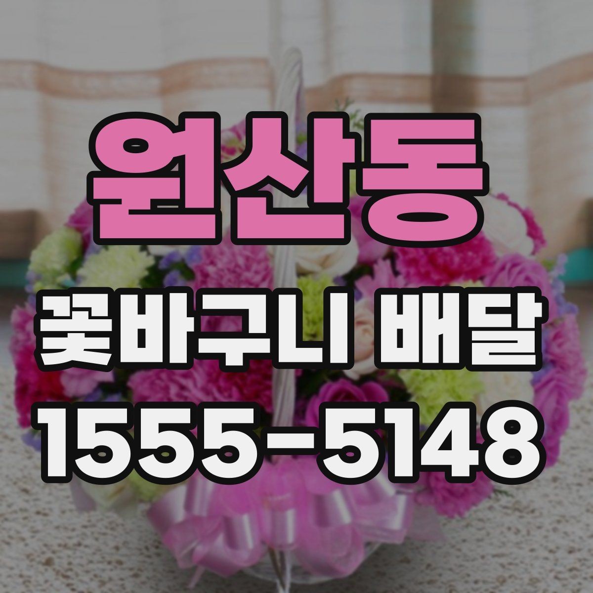 원산동 꽃바구니 배달 축하 분위기를 살리는 선택법