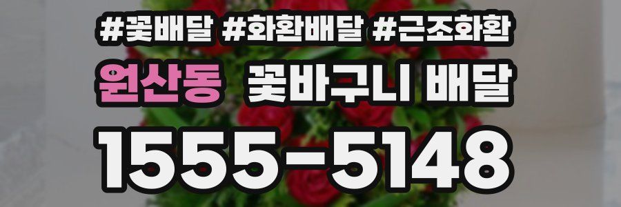 원산동 꽃바구니 배달