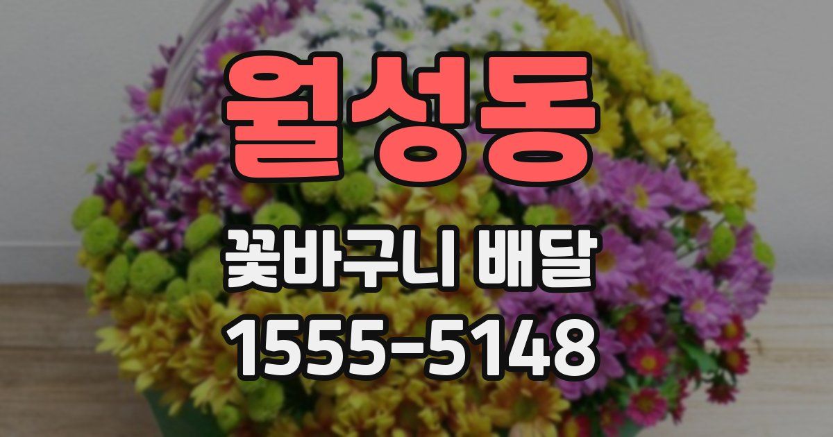 월성동 꽃바구니 배달