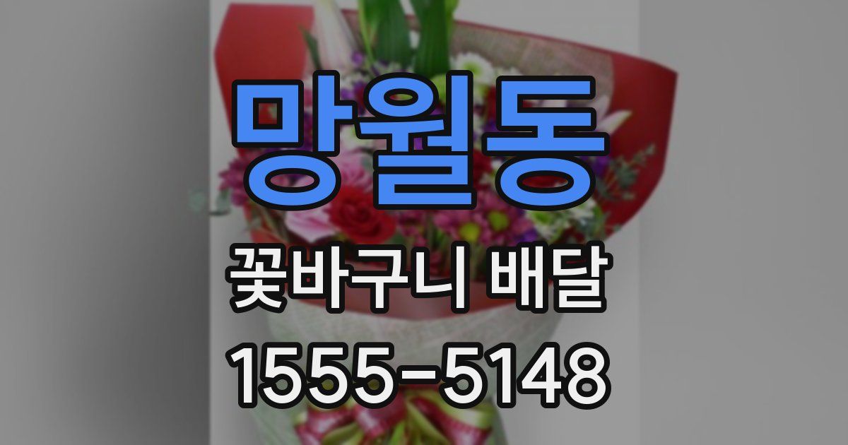 망월동 꽃바구니 배달