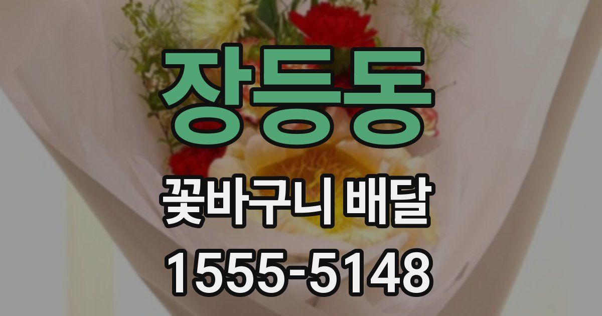 장등동 꽃바구니 배달