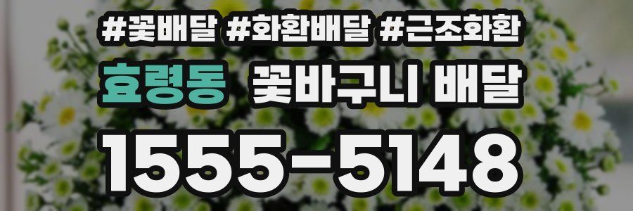 효령동 꽃바구니 배달
