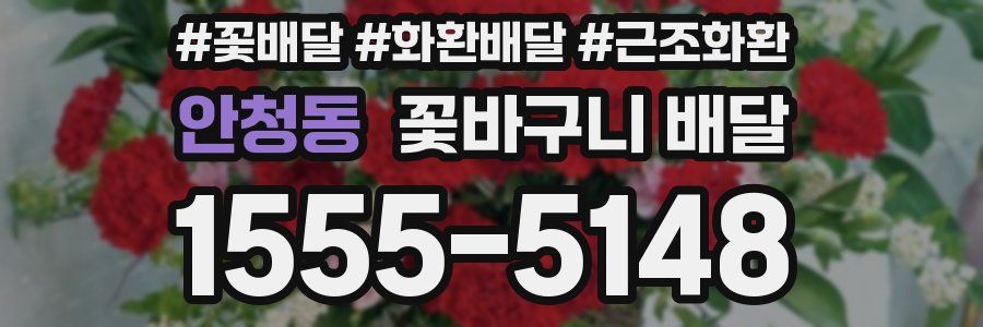 안청동 꽃바구니 배달