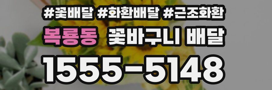 복룡동 꽃바구니 배달