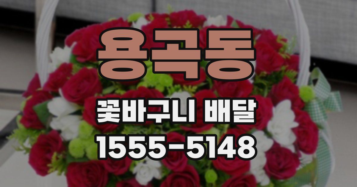 용곡동 꽃바구니 배달