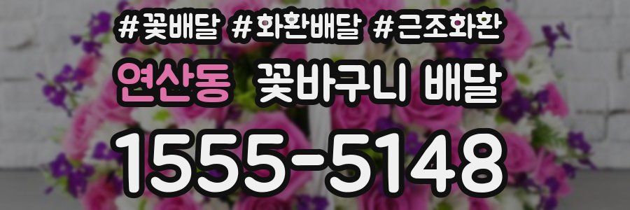 연산동 꽃바구니 배달