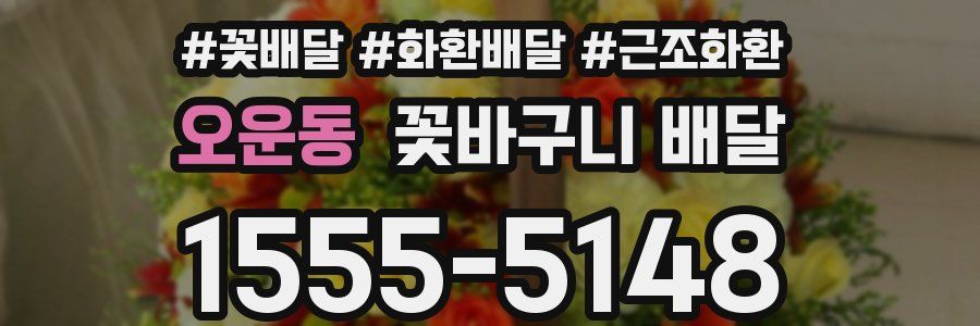 오운동 꽃바구니 배달