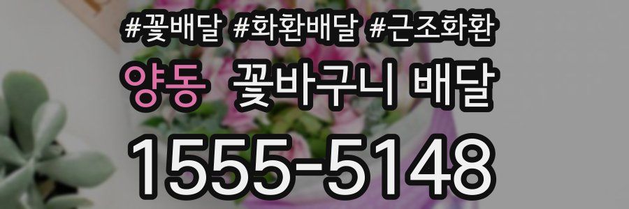 양동 꽃바구니 배달
