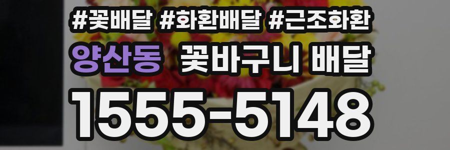 양산동 꽃바구니 배달