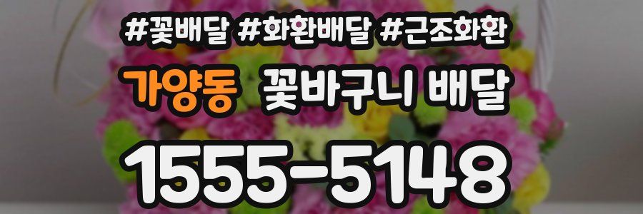 가양동 꽃바구니 배달