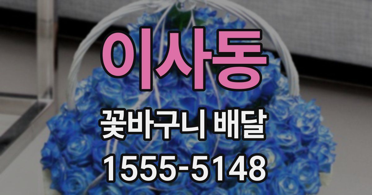 이사동 꽃바구니 배달