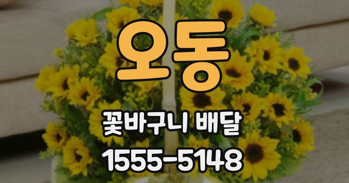 오동 꽃바구니 배달