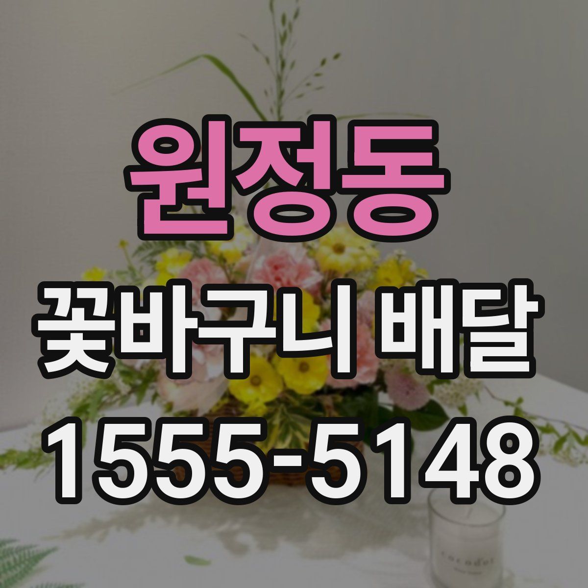 원정동 꽃바구니 배달