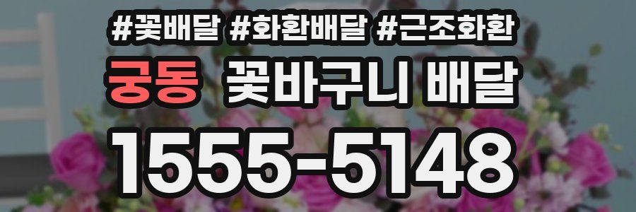 궁동 꽃바구니 배달