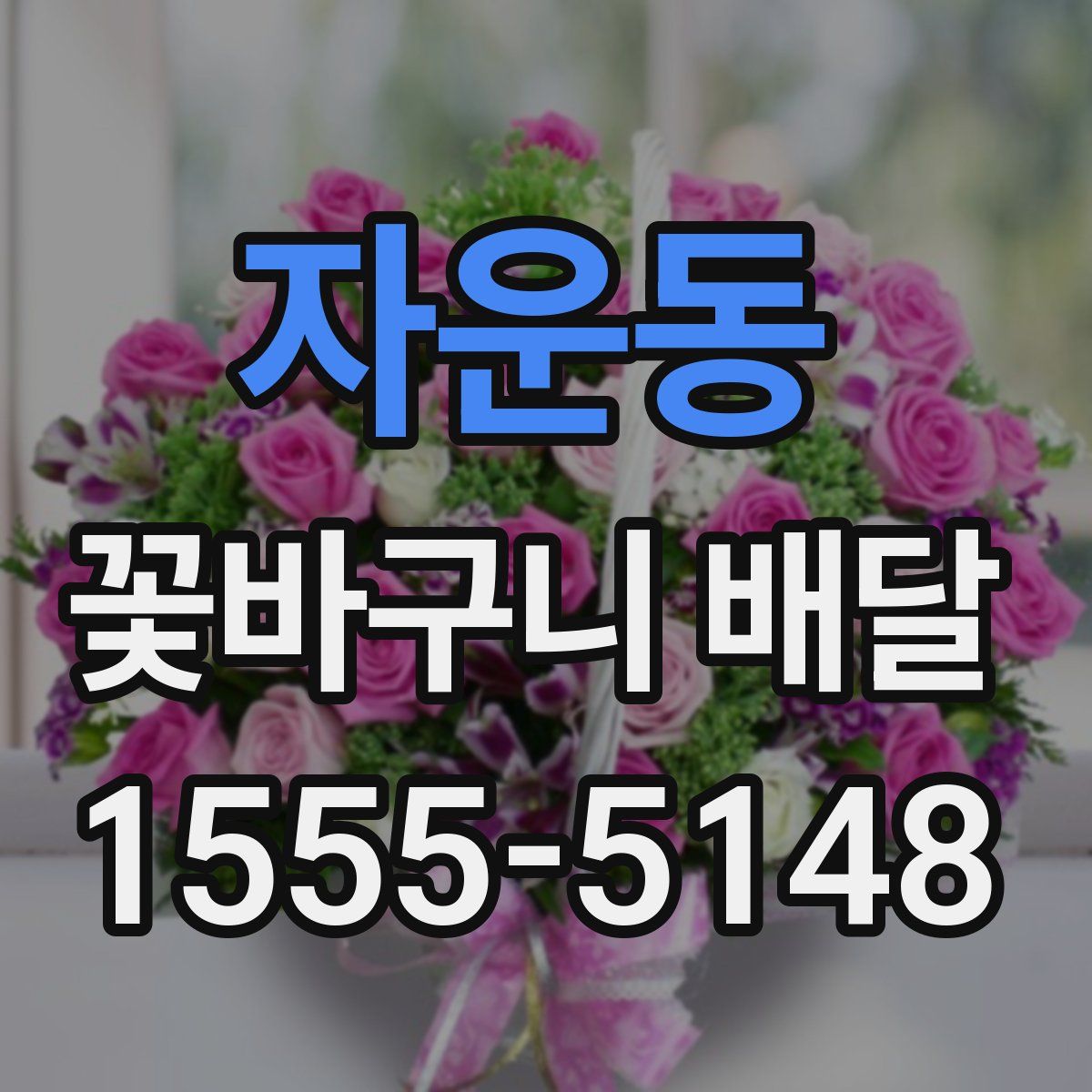 자운동 꽃바구니 배달