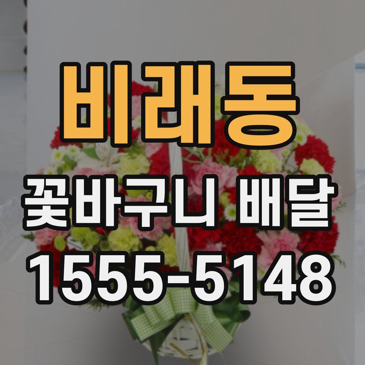 비래동 꽃바구니 배달