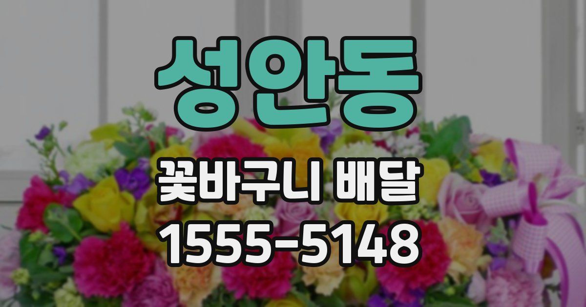 성안동 꽃바구니 배달