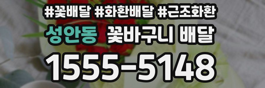 성안동 꽃바구니 배달
