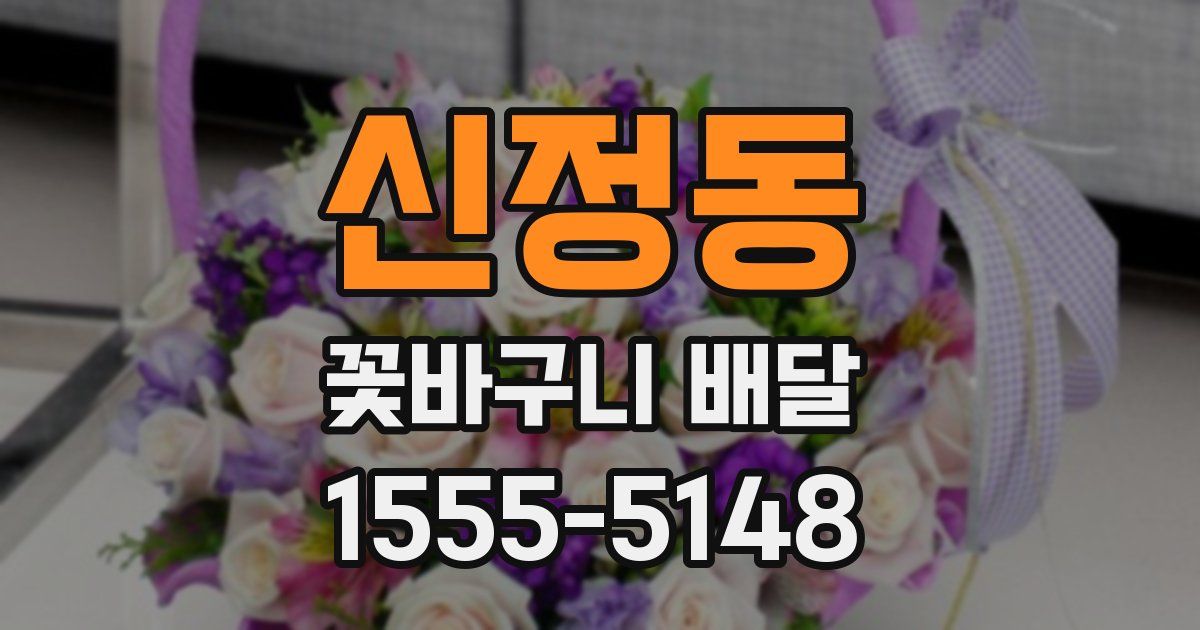 신정동 꽃바구니 배달