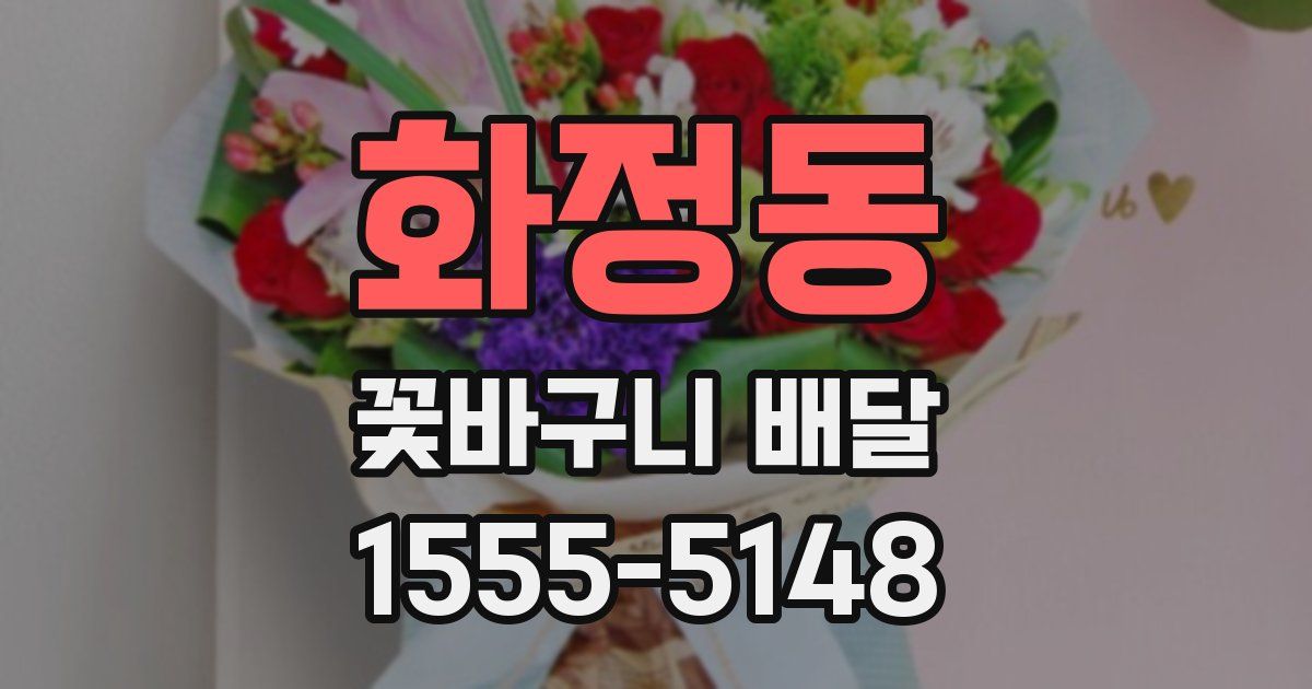 화정동 꽃바구니 배달