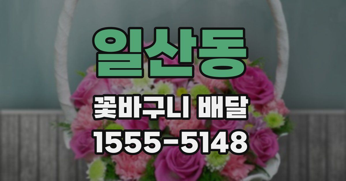 일산동 꽃바구니 배달