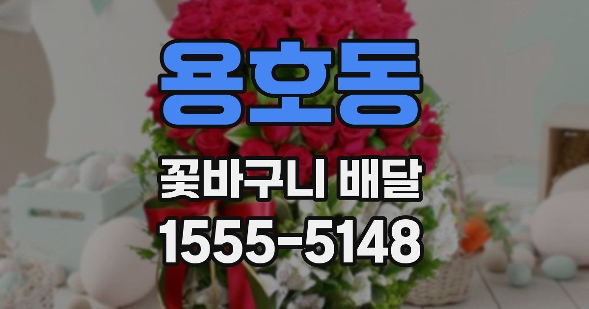 용호동 꽃바구니 배달