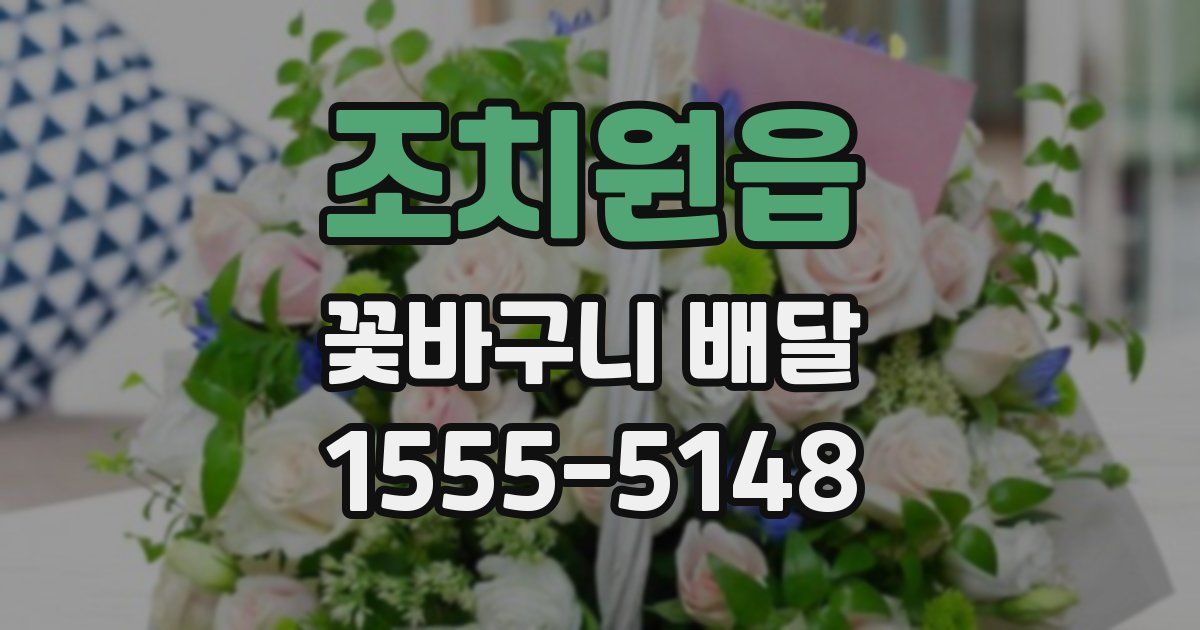 조치원읍 꽃바구니 배달