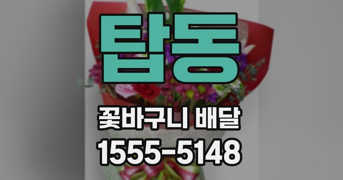 탑동 꽃바구니 배달