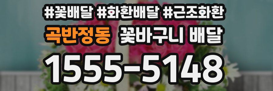 곡반정동 꽃바구니 배달