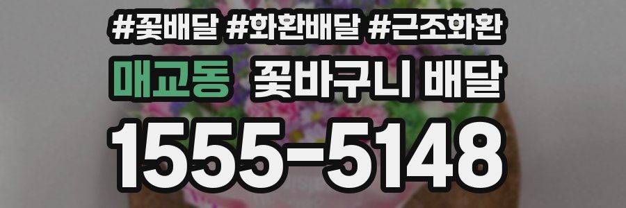 매교동 꽃바구니 배달