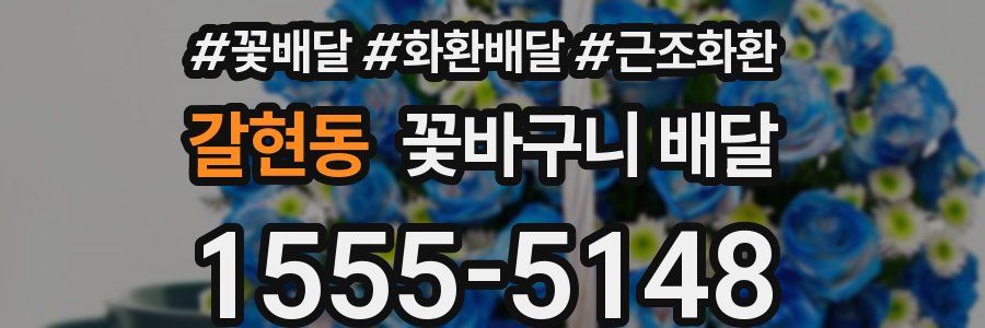 갈현동 꽃바구니 배달