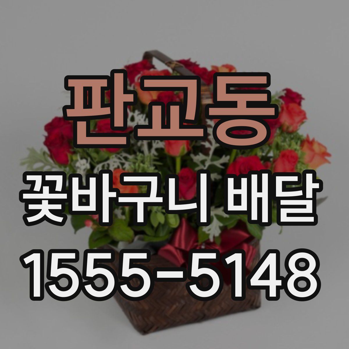 판교동 꽃바구니 배달