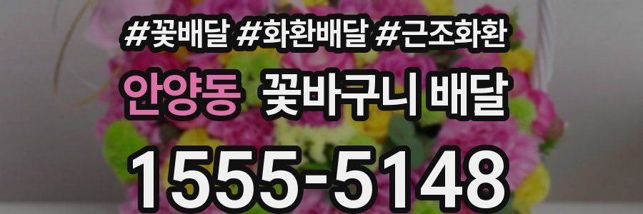 안양동 꽃바구니 배달