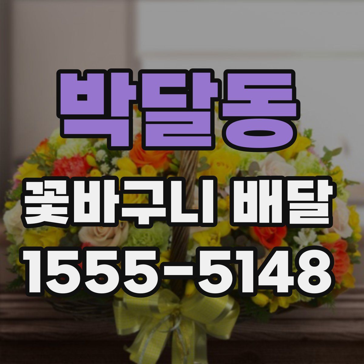 박달동 꽃바구니 배달
