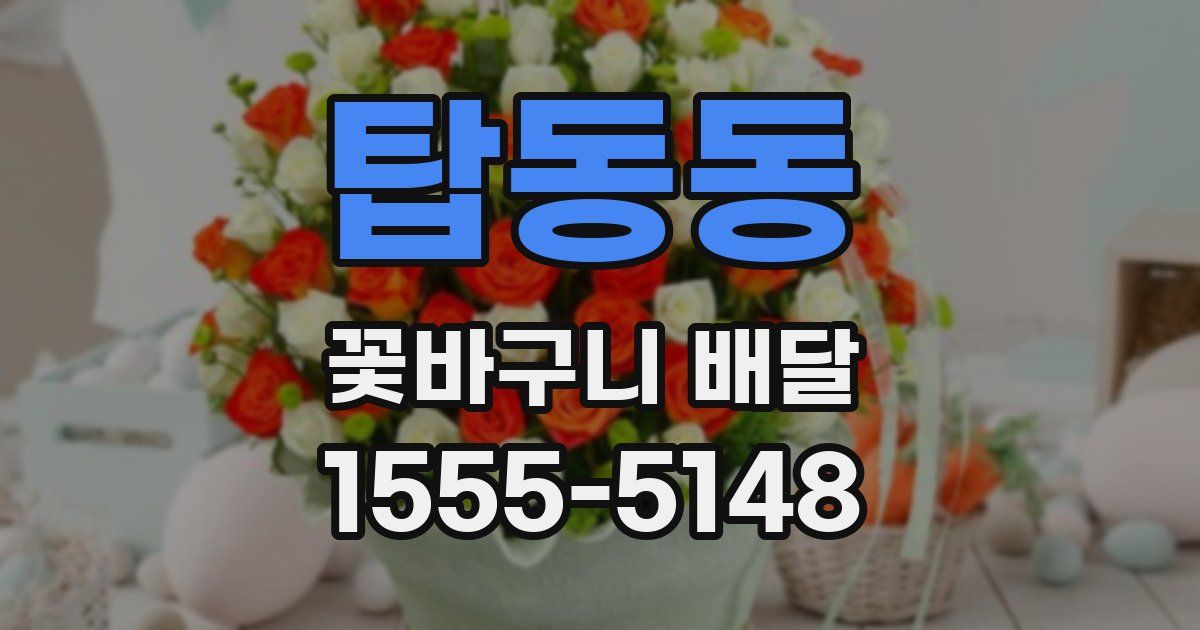 탑동동 꽃바구니 배달