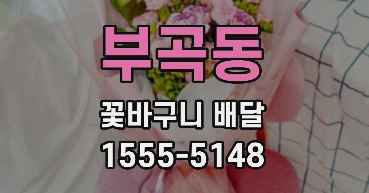 부곡동 꽃바구니 배달