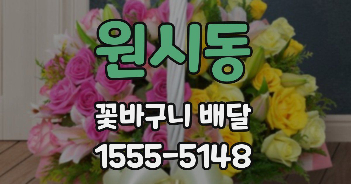 원시동 꽃바구니 배달