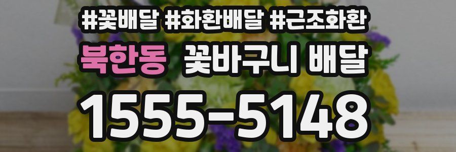 북한동 꽃바구니 배달