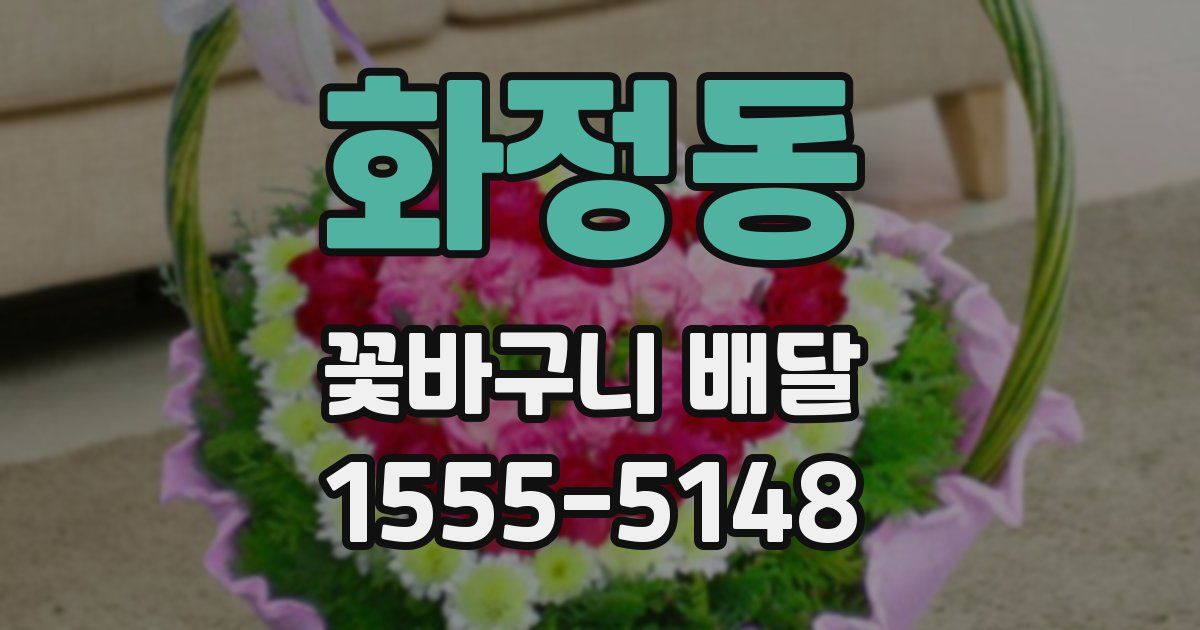 화정동 꽃바구니 배달