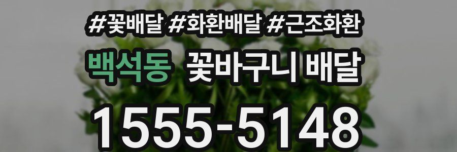 백석동 꽃바구니 배달