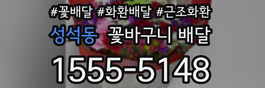 성석동 꽃바구니 배달