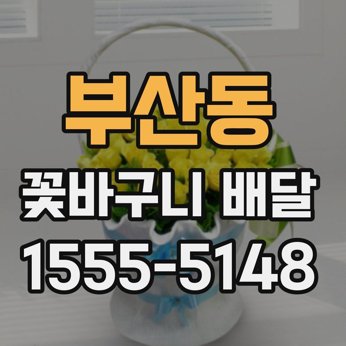 부산동 꽃바구니 배달