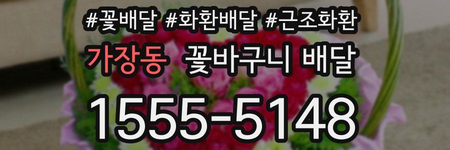 가장동 꽃바구니 배달