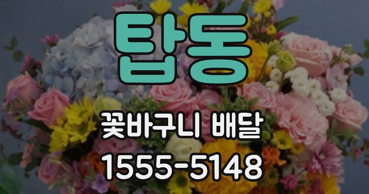 탑동 꽃바구니 배달