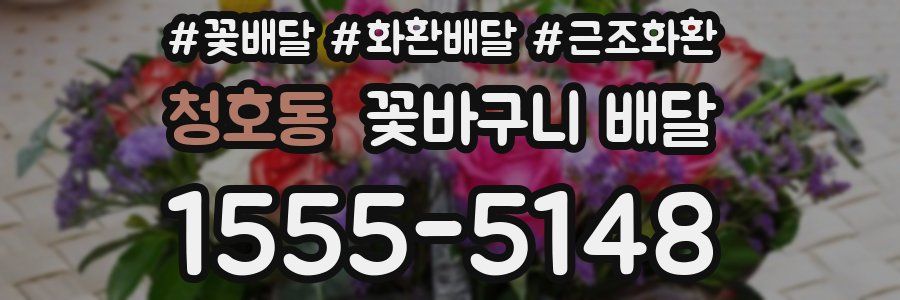 청호동 꽃바구니 배달
