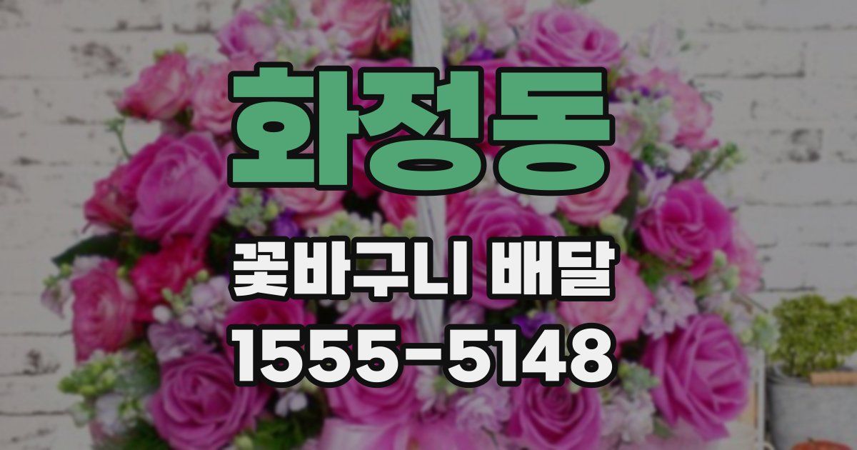 화정동 꽃바구니 배달