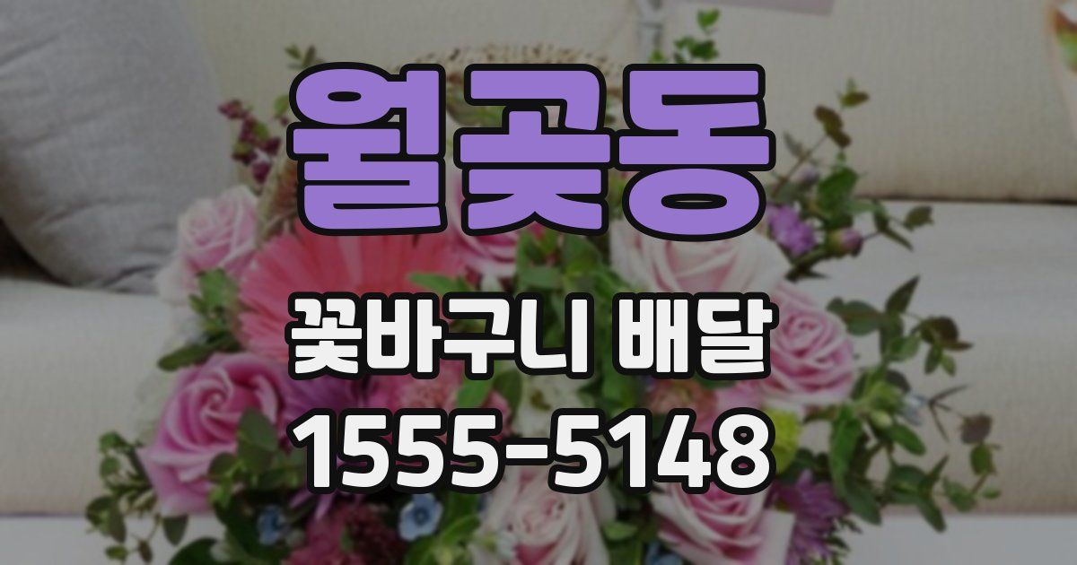 월곶동 꽃바구니 배달
