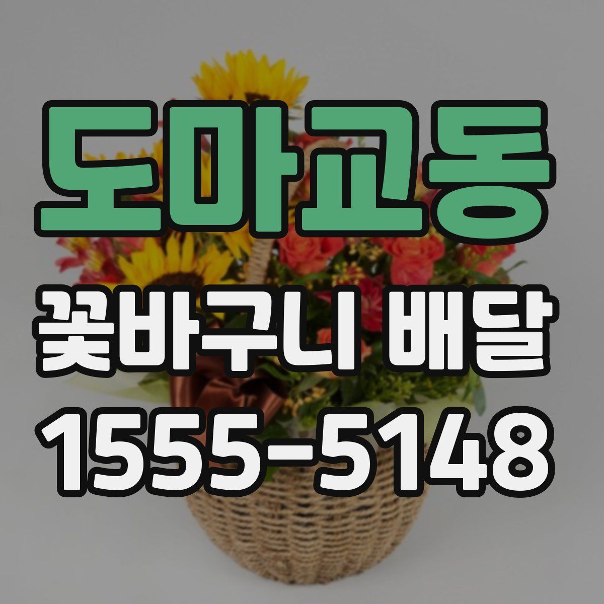 도마교동 꽃바구니 배달