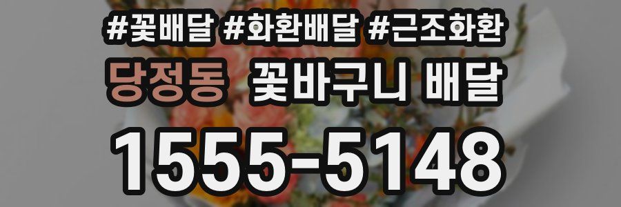당정동 꽃바구니 배달