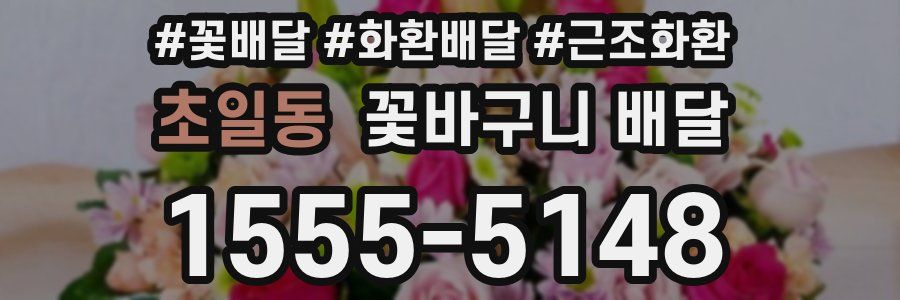 초일동 꽃바구니 배달